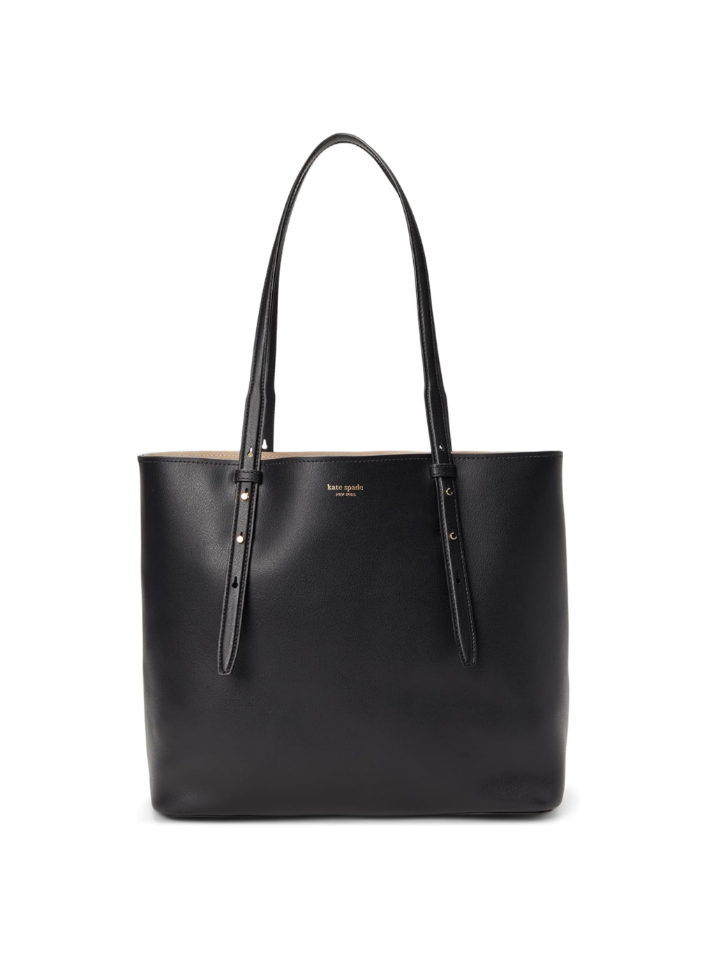Kate Spade Black Leather Shoulder Tote - New